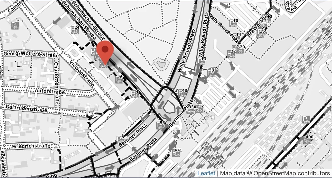 Kartenansicht Store-Locator